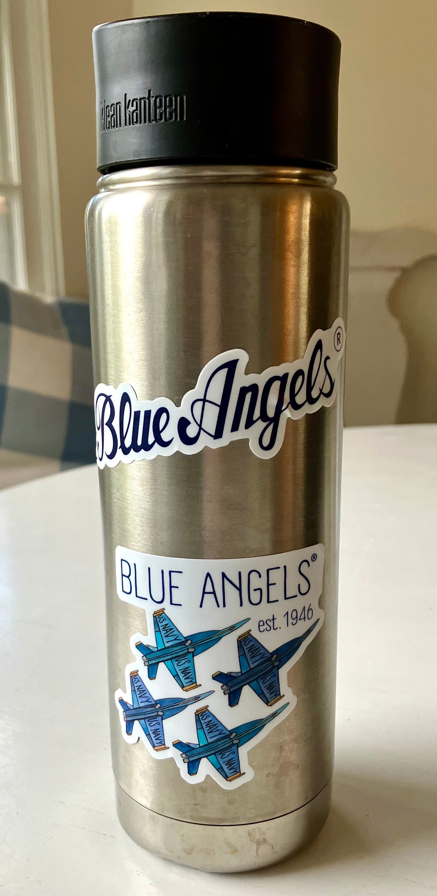 Blue Angels Script Sticker