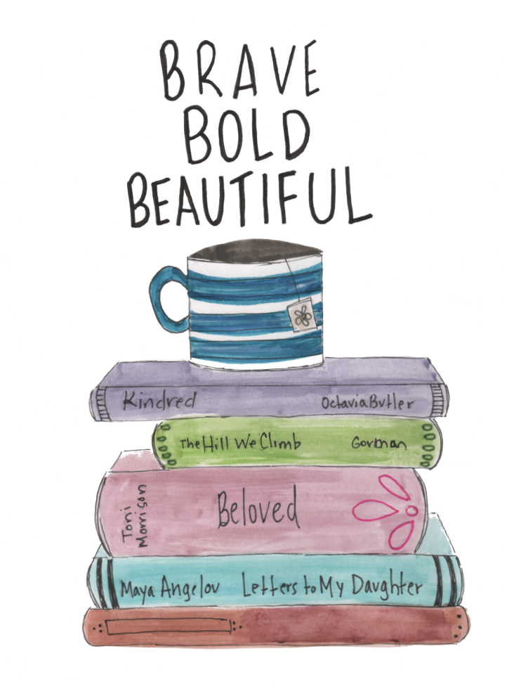 Brave Bold Beautiful Birthday or Everyay Card