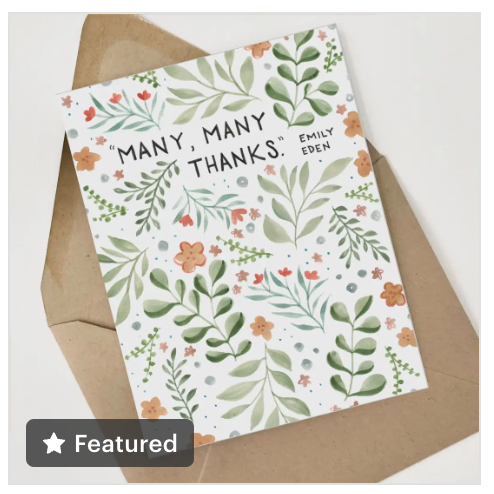 Thank You Card - EMILY EDEN QUOTE
