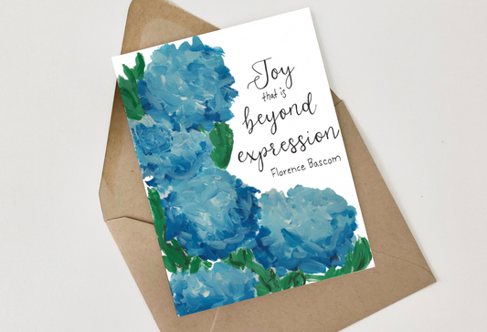 Florence Bascom Hydrangea Card