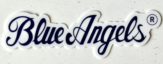 Blue Angels Script Sticker