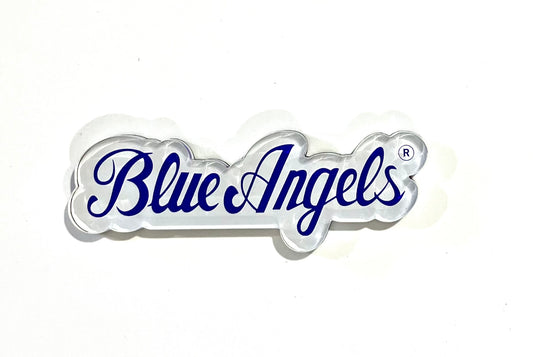 Blue Angels Script Logo Acrylic Magnet