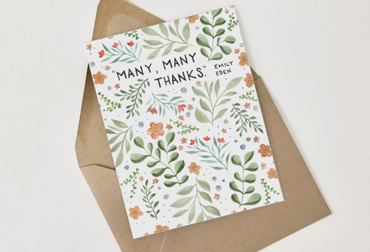 Emily Eden Thank You Card