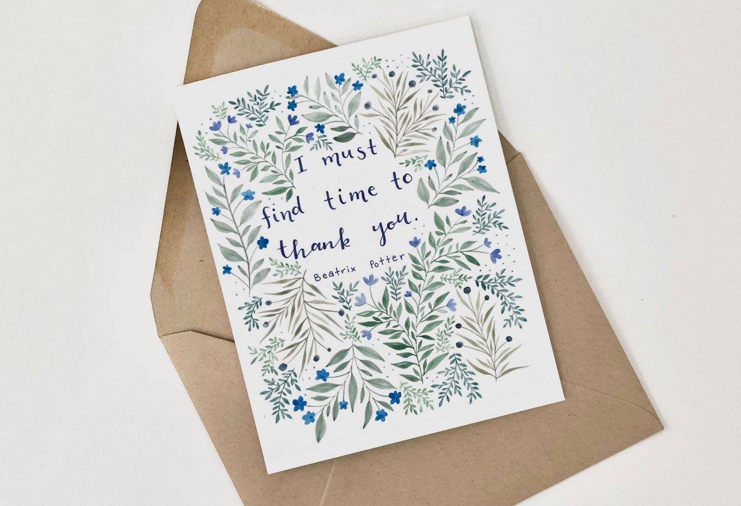 Beatrix Potter Thank You Card