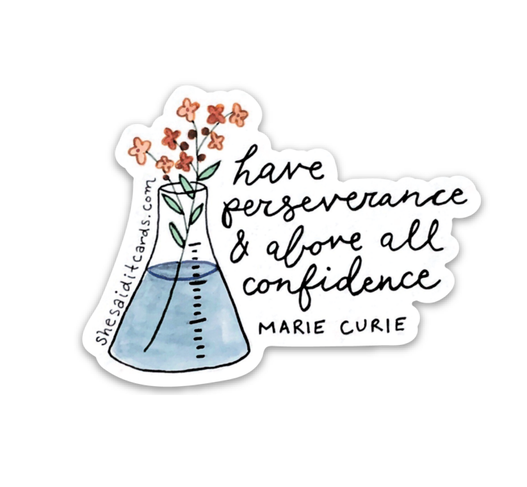 Marie Curie Sticker