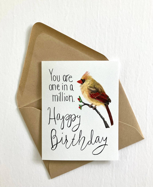 Florence Mirriam Bailey-inspired birthday card