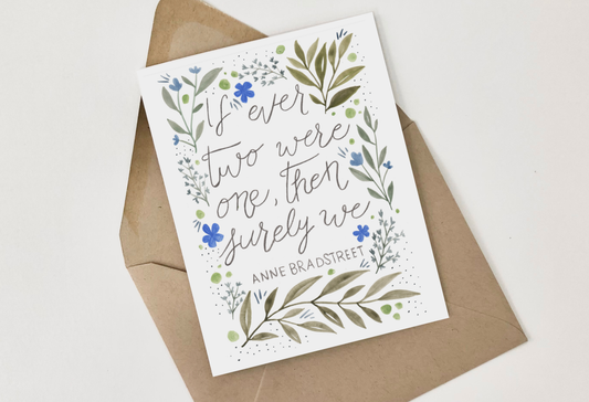 Anne Bradstreet Greeting Card