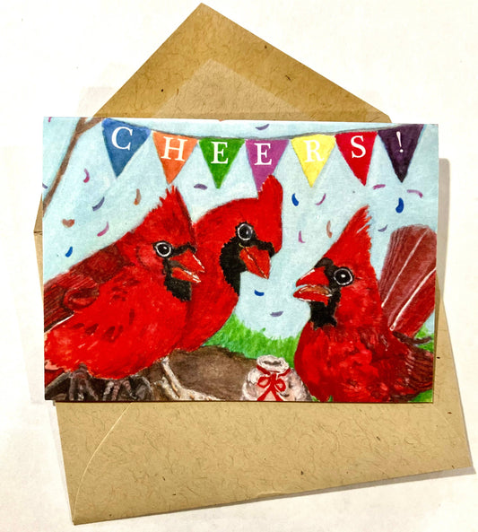 Cardinal Party Enclosure Card