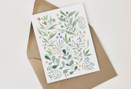 Floral Greeting Card