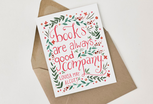 Louisa May Alcott Books Greeting Card