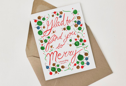 Louisa May Alcott Holiday Card