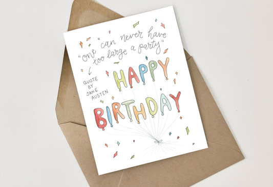 Birthday Card - Jane Austen