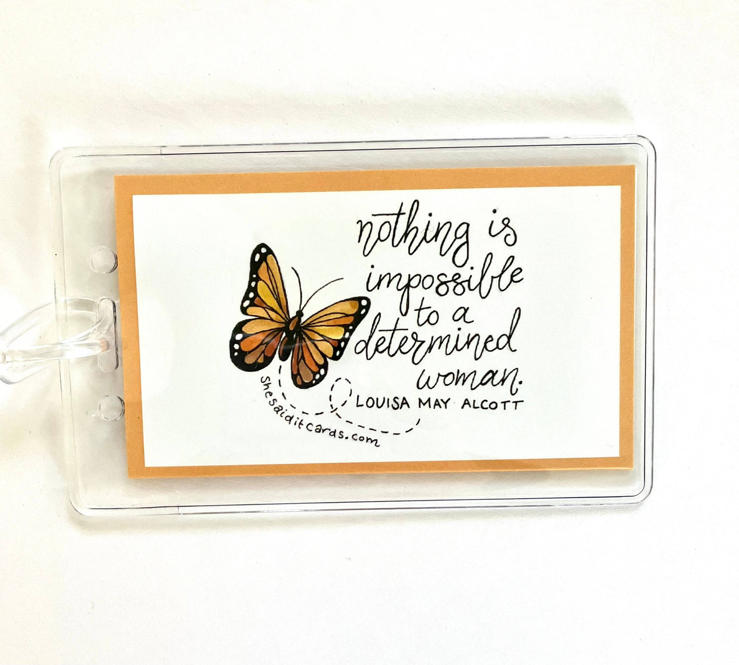 Butterfly Luggage Tag