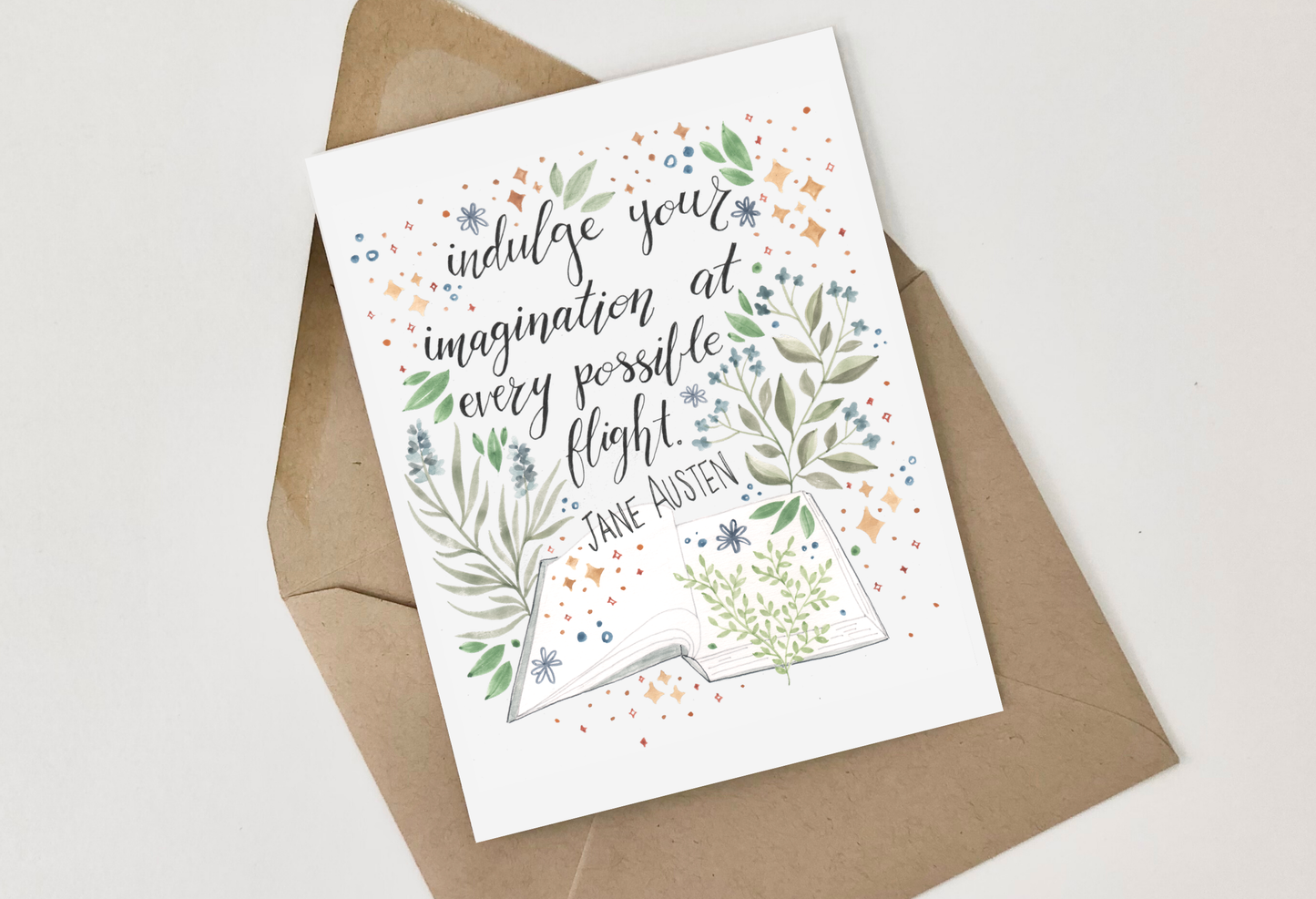 Jane Austen Imagination Greeting Card